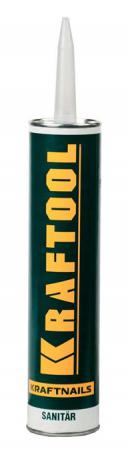  Клей KRAFTOOL, водостойкий с антисептиком, для ванн и душевых (белый), 300мл