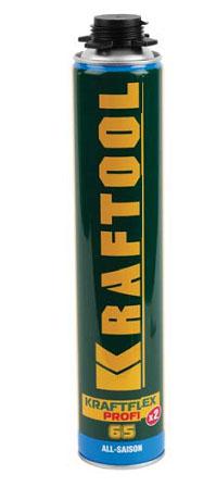  Монтажная пена KRAFTOOL INDUSTRY KRAFTFLEX PROFI 65, всесезонная, для монтажного пистолета, 800мл